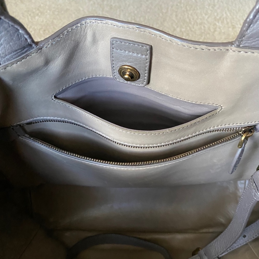 Prada Gray Large Tote Shopper Crossbody Bag Purse - Picture 8 of 16